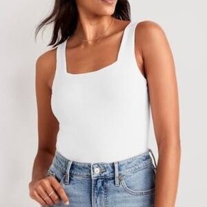 TALL Square neck tank body suit NWT
